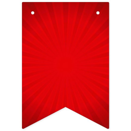 Happy Birthday Ggloing Neon Lights Red Starburst Vlaggetjes (Eerste vlag)