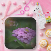 Happy Birthday Ggloing Zinnia Papieren Bordje (Feest)