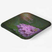 Happy Birthday Ggloing Zinnia Papieren Bordje (Gebogen)