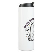 Happy Birthday Ghost Cat PNG - Spooky Schattige Cl Thermosbeker (Gedraaid links)