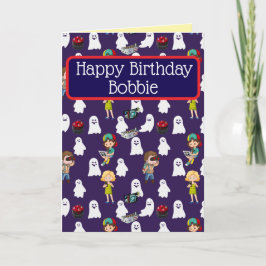 Happy Birthday Ghost Wrangler Wenskaart