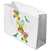 Happy Birthday Gift Bag Alligator Groot Cadeauzakje (Achterkant Gekanteld)