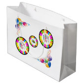 Happy Birthday Gift Bag Balloons Bumblebee Groot Cadeauzakje (Achterkant Gekanteld)