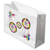 Happy Birthday Gift Bag Balloons Bumblebee Groot Cadeauzakje (Voorkant Gekanteld)