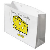 Happy Birthday Gift Bag Cheesy Birthday Groot Cadeauzakje (Achterkant Gekanteld)