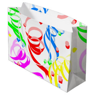 Happy Birthday Gift Bag Confetti Groot Cadeauzakje