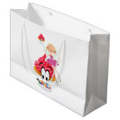 Happy Birthday Gift Bag Fairy Cupcake Groot Cadeauzakje (Voorkant Gekanteld)