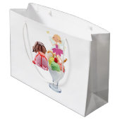 Happy Birthday Gift Bag Fairy Ice Cream Groot Cadeauzakje (Achterkant Gekanteld)