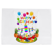 Happy Birthday Gift Bag Fruit Candles Groot Cadeauzakje (Achterkant)