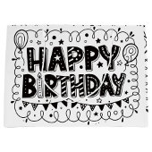 Happy Birthday Gift Bag Groot Cadeauzakje