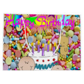 Happy Birthday Gift Bag Kinder Groot Cadeauzakje (Achterkant)