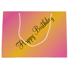 Happy Birthday Gift Bag Large Cadeautasje