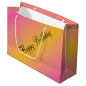 Happy Birthday Gift Bag Large Cadeautasje (Voorkant Gekanteld)