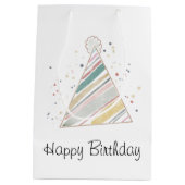 Happy Birthday Gift Bag Medium Cadeauzakje (Achterkant)