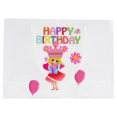 Happy Birthday Gift Bag Princess Groot Cadeauzakje (Achterkant)