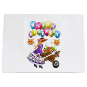 Happy Birthday Gift Bag Victoriaans Groot Cadeauzakje (Voorkant)