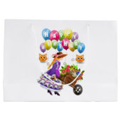 Happy Birthday Gift Bag Victoriaans Groot Cadeauzakje (Achterkant)