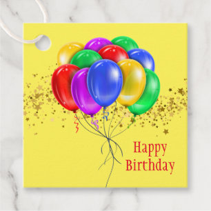 Happy Birthday Gift Label