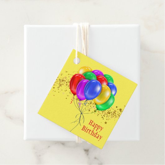 Happy Birthday Gift Label (In situ)