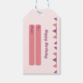 Happy Birthday Gift Label Cadeaulabel (Voorkant)