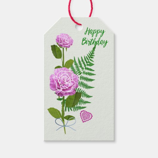 Happy Birthday Gift Label: Cadeaulabel (Voorkant)