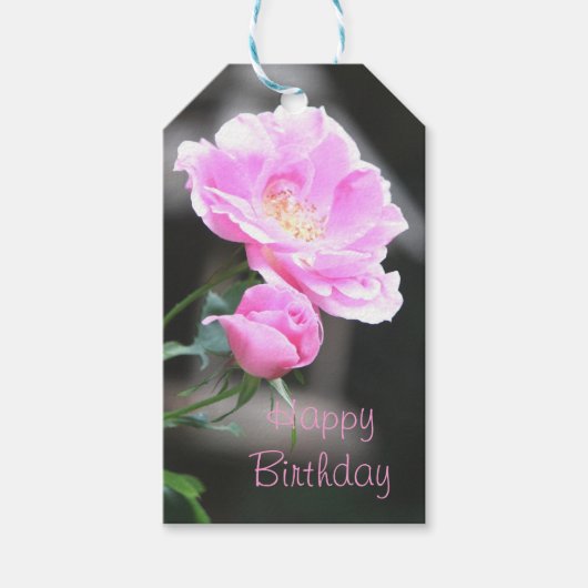 Happy Birthday Gift Label Cadeaulabel (Voorkant)
