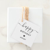 Happy Birthday Gift Labels, Birthday Labels, Kraft Bedankjes Labels (In situ)