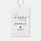 Happy Birthday Gift Labels, Birthday Labels, Kraft Cadeaulabel (Voorkant)