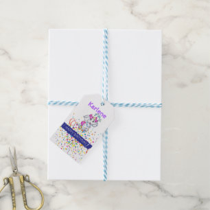 Happy Birthday Gift Labels Elephant Cadeaulabel
