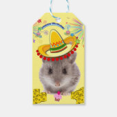 Happy Birthday Gift Labels Mice Cadeaulabel (Voorkant)