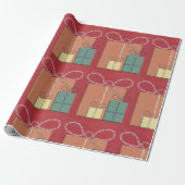 Happy BIrthday Gift met Bow Cadeaupapier (Uitgerold)