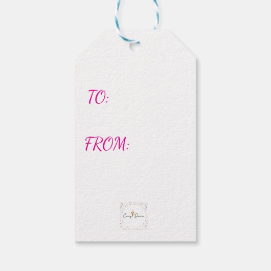 Happy Birthday GIFT TAG Creamy Dreamies Cadeaulabel (Achterkant)