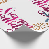 Happy Birthday Gift wrapping Cadeaupapier (Hoek)