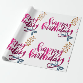 Happy Birthday Gift wrapping Cadeaupapier
