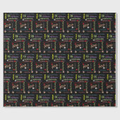 Happy Birthday Gift Wrapping Paper Adam Cadeaupapier (Vlak)