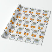 Happy Birthday Gift Wrapping Paper Beer Cadeaupapier (Uitgerold)