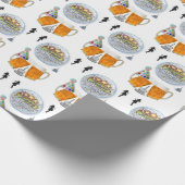 Happy Birthday Gift Wrapping Paper Beer Cadeaupapier (Hoek)
