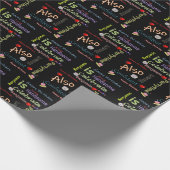 Happy Birthday Gift Wrapping Paper Benjamin Cadeaupapier (Hoek)