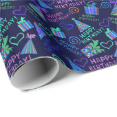 Happy Birthday Gift Wrapping Paper Cadeaupapier (Rol Hoek)