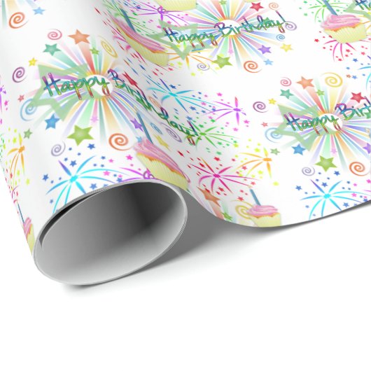 Happy Birthday Gift Wrapping Paper Cadeaupapier (Rol Hoek)