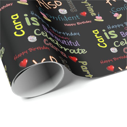 Happy Birthday Gift Wrapping Paper Cara Cadeaupapier (Rol Hoek)