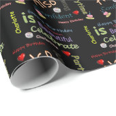 Happy Birthday Gift Wrapping Paper Charlotte Cadeaupapier (Rol Hoek)