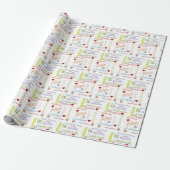 Happy Birthday Gift Wrapping Paper Debbie Cadeaupapier (Uitgerold)