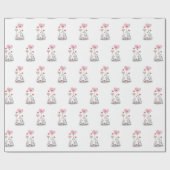 Happy Birthday Gift Wrapping Paper Elephant Cadeaupapier (Vlak)