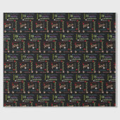 Happy Birthday Gift Wrapping Paper Elizabeth Cadeaupapier (Vlak)
