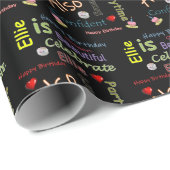 Happy Birthday Gift Wrapping Paper Ellie Cadeaupapier (Rol Hoek)