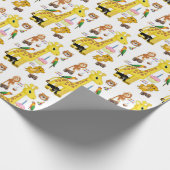 Happy Birthday Gift Wrapping Paper Giraffe Cadeaupapier (Hoek)