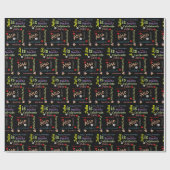Happy Birthday Gift Wrapping Paper Julia Cadeaupapier (Vlak)