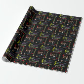 Happy Birthday Gift Wrapping Paper Julia Cadeaupapier (Uitgerold)