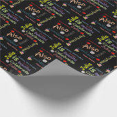 Happy Birthday Gift Wrapping Paper Julia Cadeaupapier (Hoek)